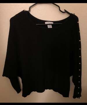 Black long sleeve sweater